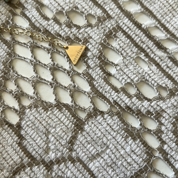 Turquoise and Amethyst Stone Beaded Boho Collar Necklace by Anthropologie - NWT - Picture 7 of 8